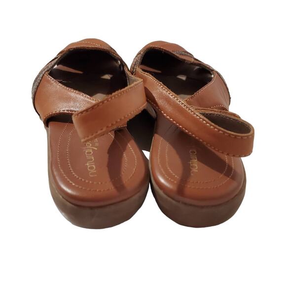 Natural Soul Naturalizer Civil Leather Slingback Sandals Womens Size 10 Comfort - Picture 5 of 11